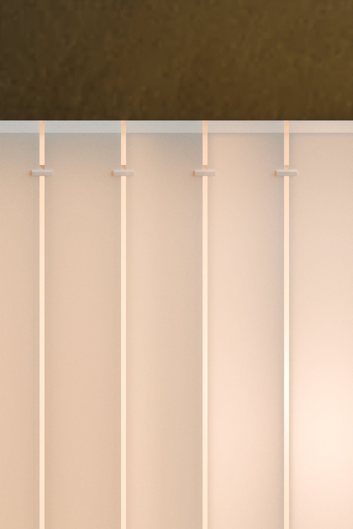 LEIT 21 upper shade detail, showing the fine textured PETG surface and vertical panel joints.